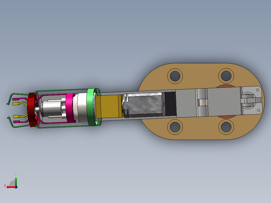 葡萄采摘机器人-机械手三维SW模型后视图