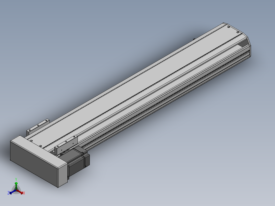 精密模组MY130-T10-700L-BL-P20B-C4-C正等轴测图