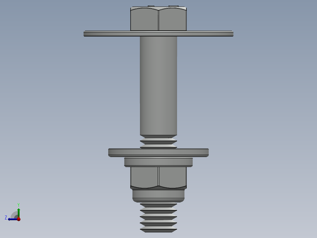 紧固件-0.3750 Bolt Hex右视图