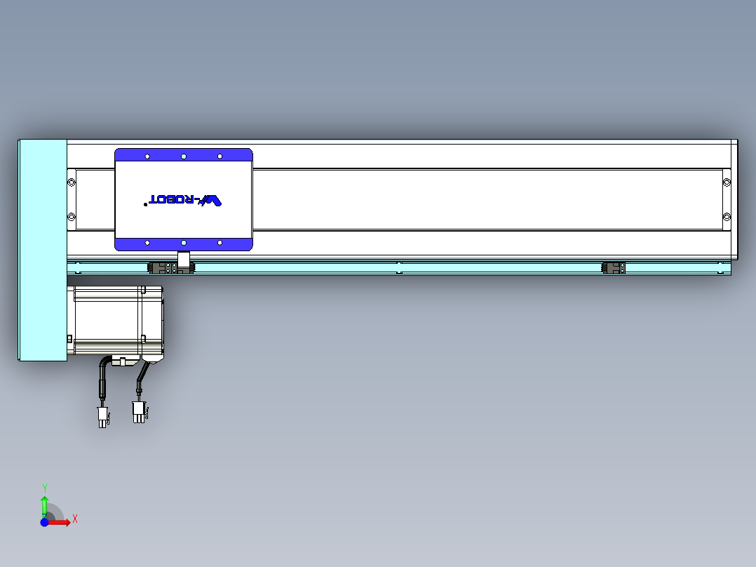 威洛博VC丝杆传动-无尘环境VC14-Lxx-C-S500-BL-ZP75-C3前视图