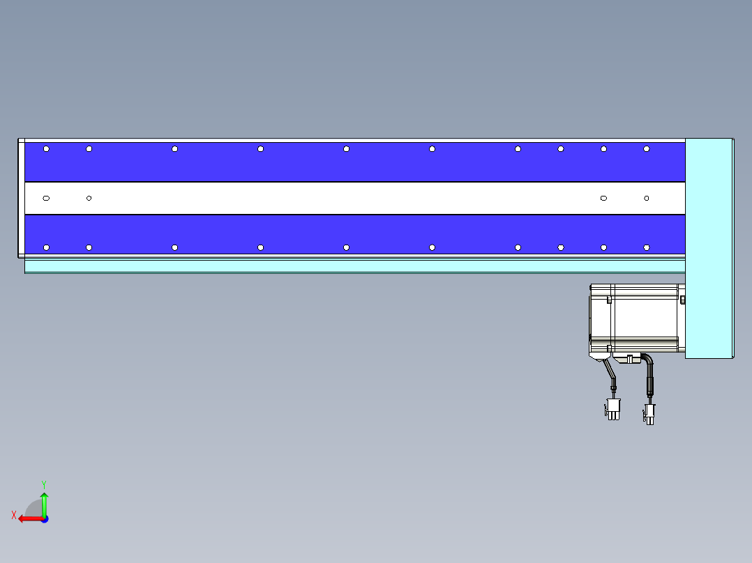 威洛博VC丝杆传动-无尘环境VC14-Lxx-C-S500-BL-ZP75-C3后视图