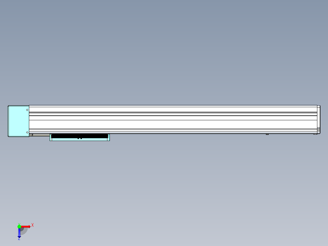 威洛博VC丝杆传动-无尘环境VC14-Lxx-C-S500-BL-ZP75-C3俯视图