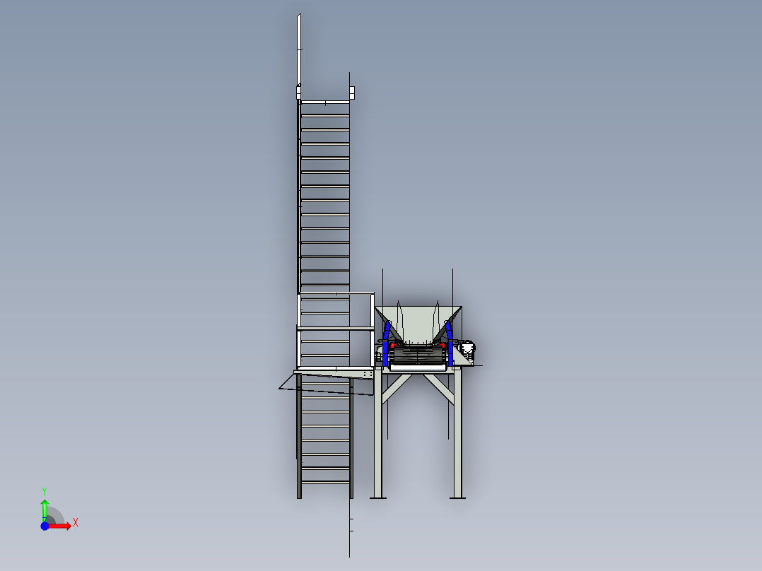 传送带输送机前视图