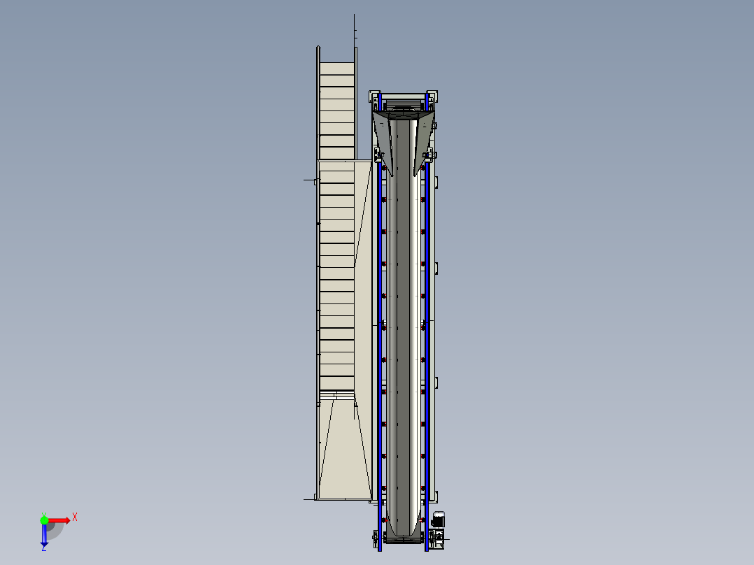 传送带输送机俯视图