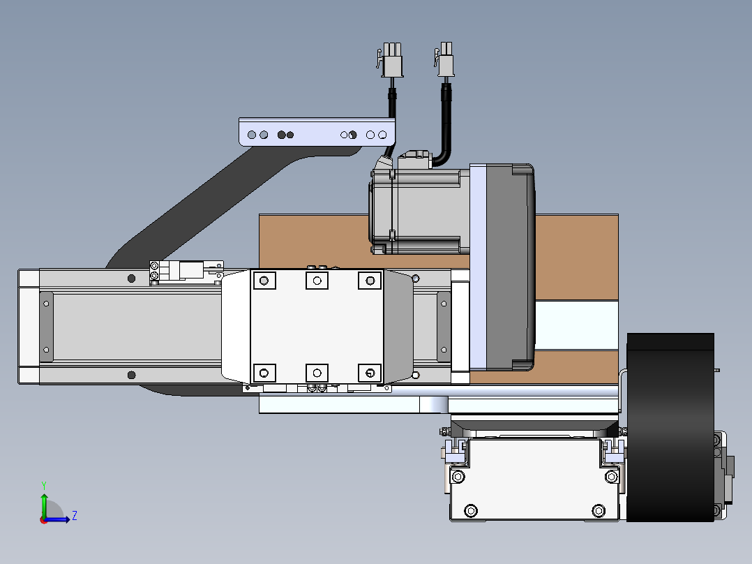 内嵌直交机械手XYG系列XYG430-A3左视图