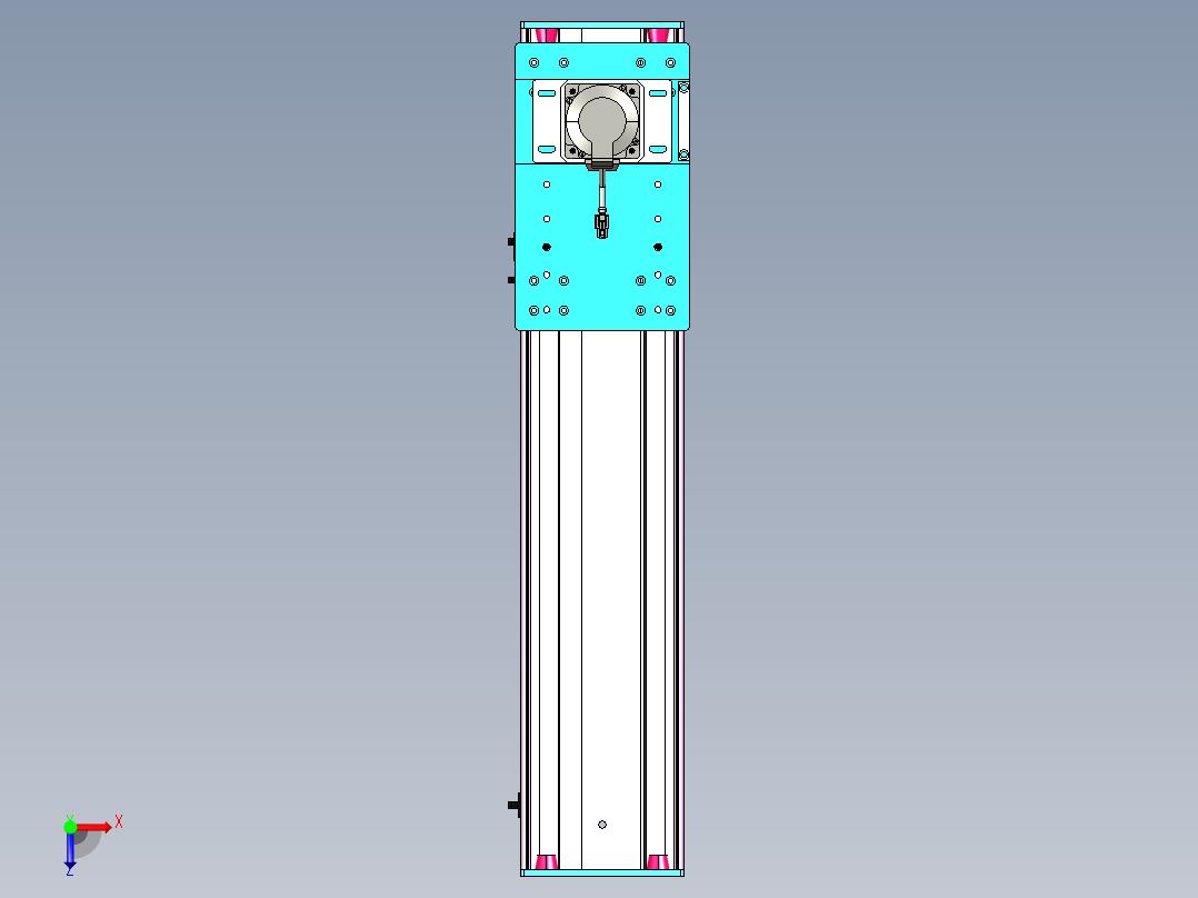东锦齿条传动DH175G-L167-S550-BU-减速机+750W俯视图