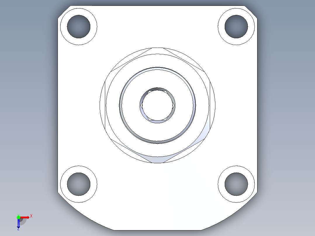 KOSMEKLG0900-SL-Y30多系列多零件图纸模型俯视图