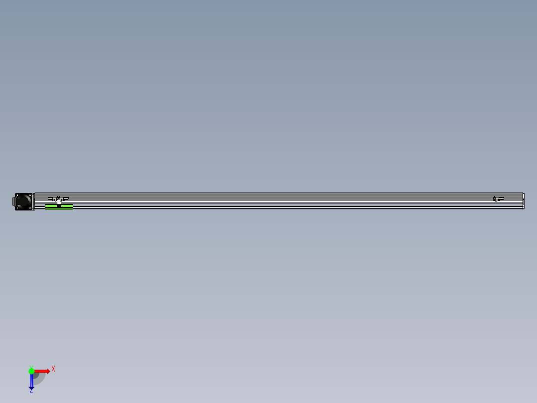 同步带滑台-半封闭B10-L90-S1700-R-P40-D3俯视图