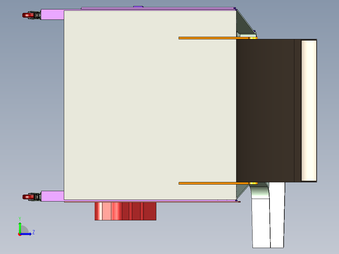 土豆筛选机的设计资料含三维二维说明书左视图