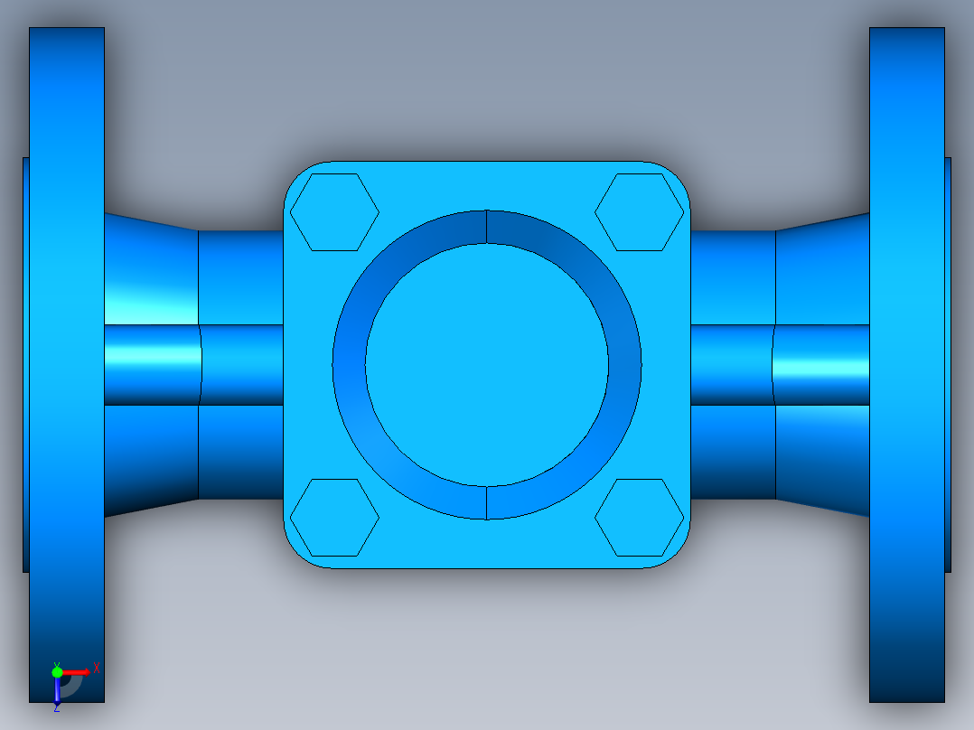 阀门模型-DN50___俯视图