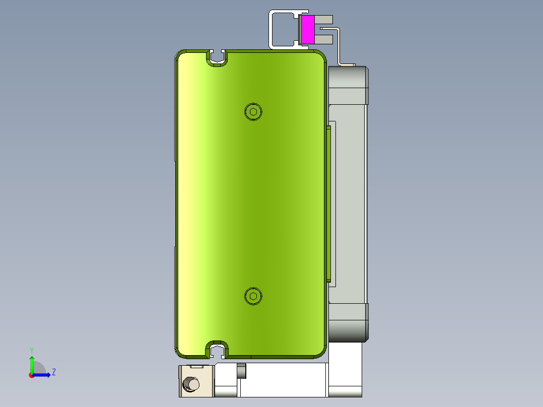威洛博LC系列3d模型模组LC14S1Y-S1500左视图