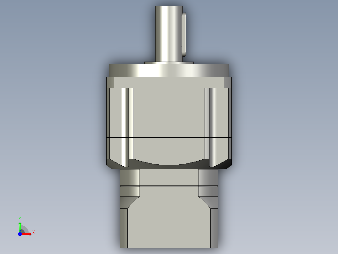 斜齿PGH115T-L2 19-70-90-M5 CZ25.STEP前视图