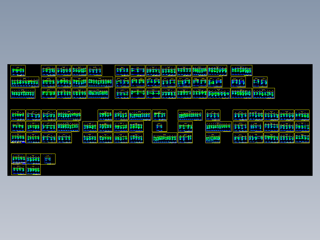 四川某石材城钢结构工程CAD图