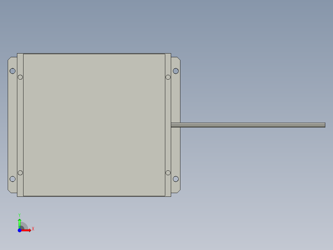基恩士CA-DSR9_kc图纸模型前视图