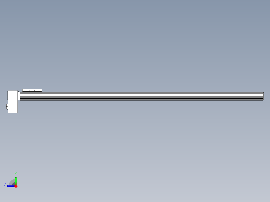同步带全封闭直线模组TPA-HCB-105D-90-L1400-RP-Y-P20-N3右视图