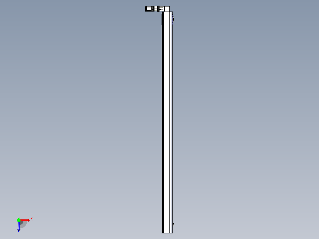 同步带滑台-半封闭B17-L100-S3100-L-P75-D3-N3俯视图