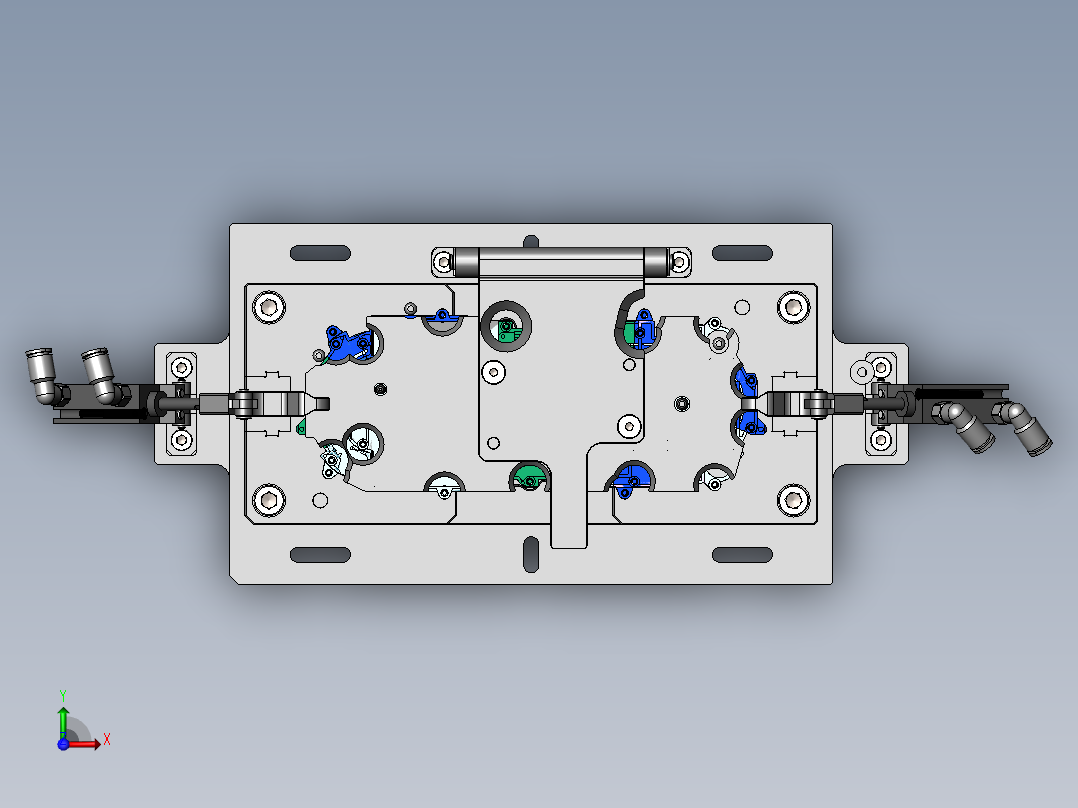 埋钉治具前视图