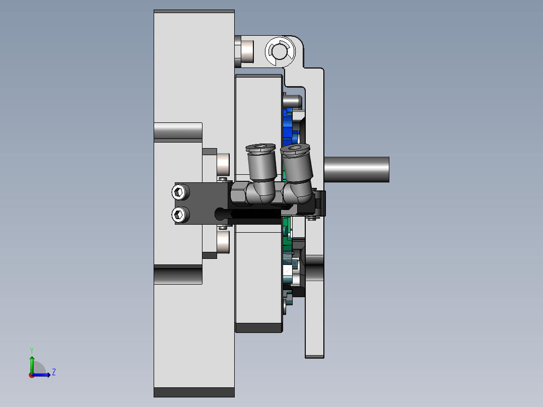 埋钉治具左视图