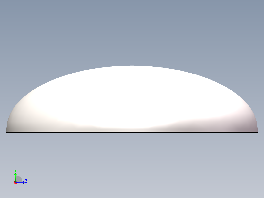 EHA椭圆形封头DN1900左视图