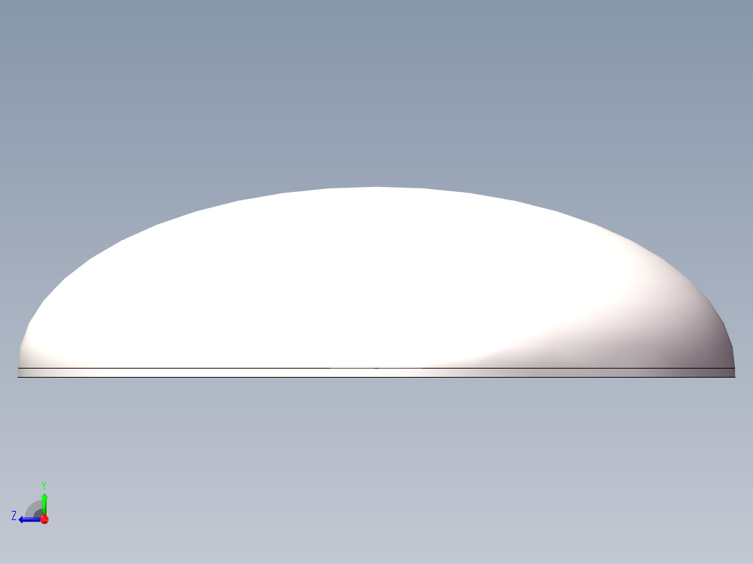 EHA椭圆形封头DN1900右视图