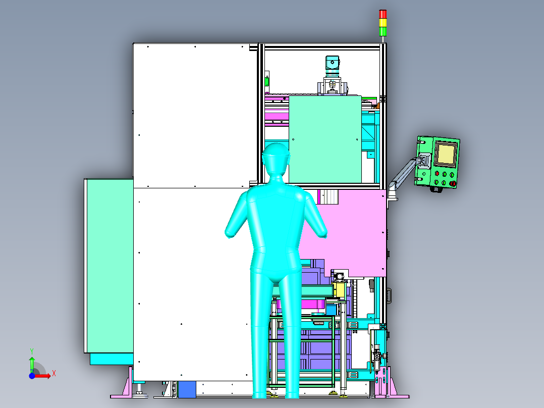 自动称重AI码垛机x_t前视图