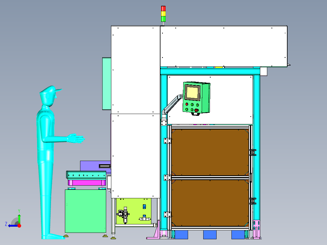 自动称重AI码垛机x_t右视图