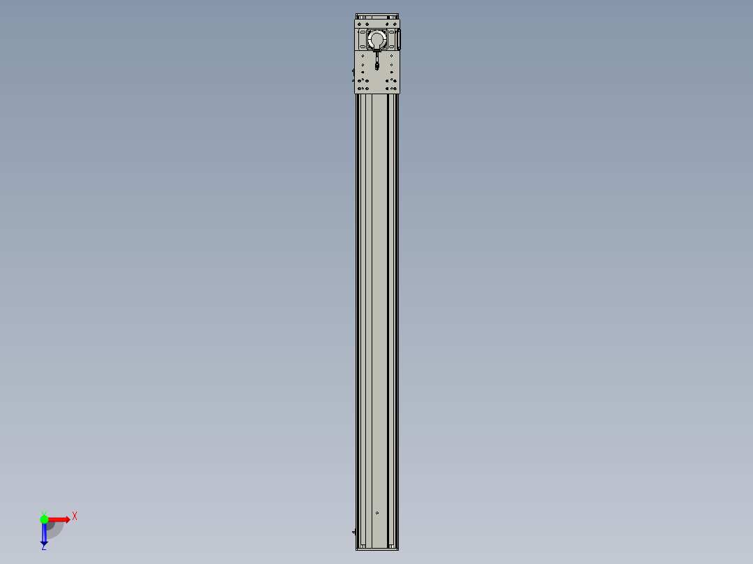 东锦齿条传动DH175G-L167-S1850-BU-减速机+750W俯视图
