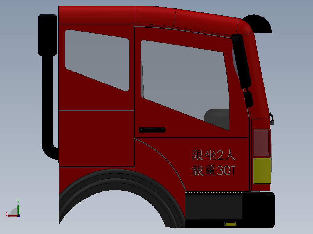 029-驾驶室后视图