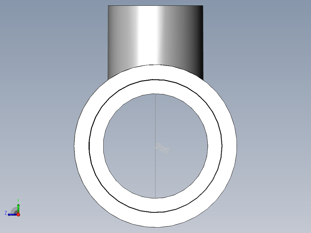 PVC管件-1.5 X 0.75 r-tee后视图