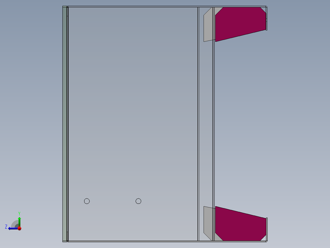 自流式油箱右视图