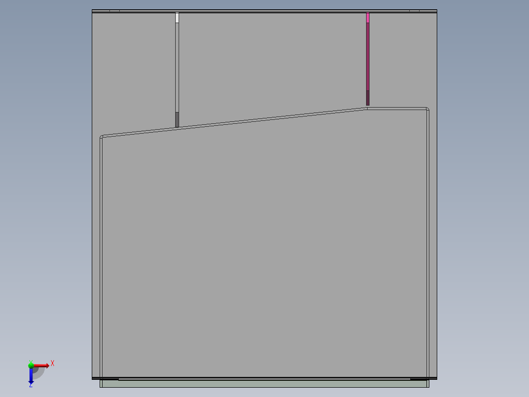 自流式油箱俯视图