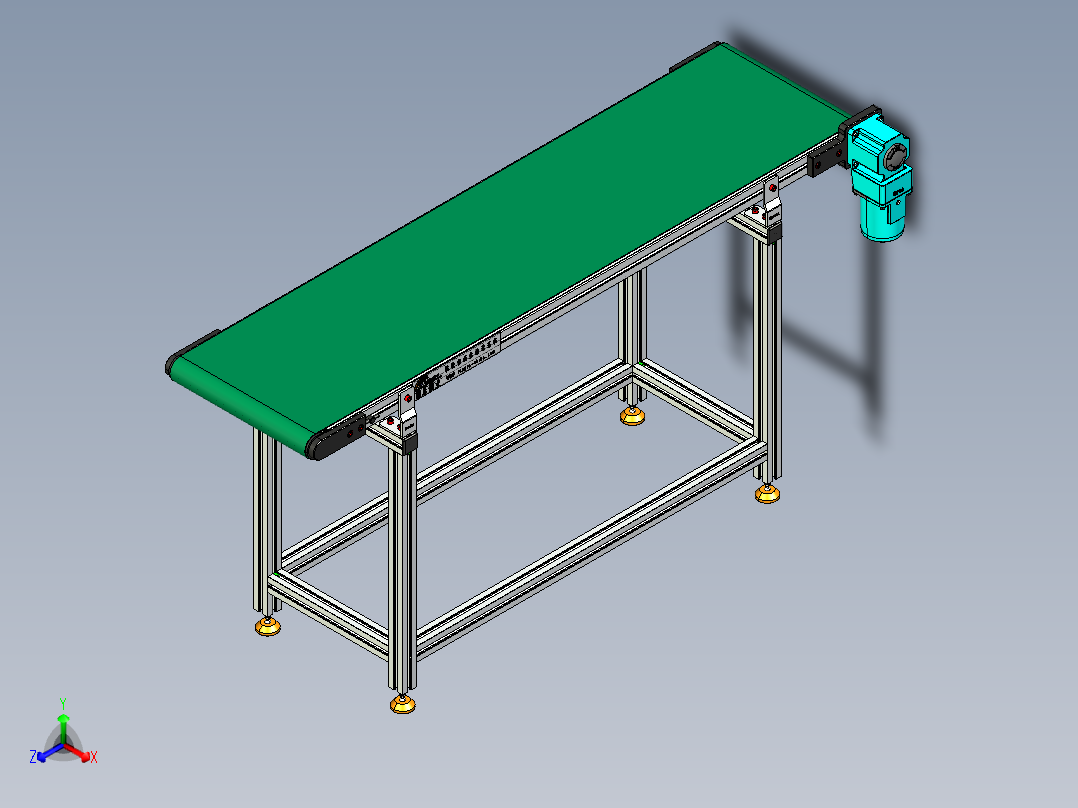 LE-XC5050-右直连驱动中载皮带线-负载80kg