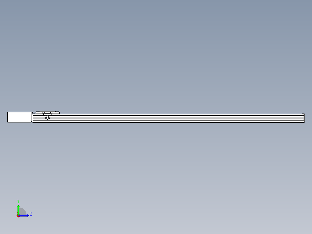 同步带全封闭直线模组TPA-HCB-110D-90-L1500-MR-Y-P40-N3左视图