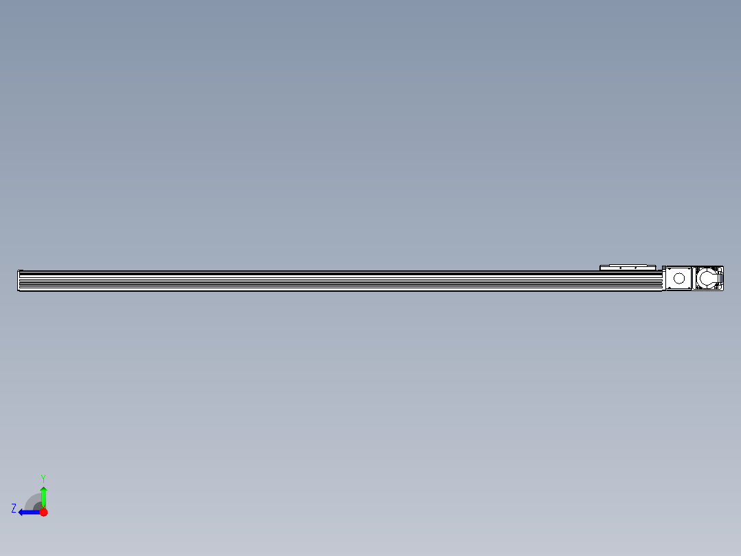同步带全封闭直线模组TPA-HCB-110D-90-L1500-MR-Y-P40-N3右视图