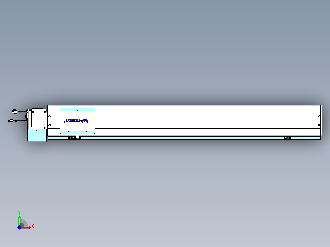 威洛博VBC同步带传动一无尘环境VBC14-L45-S950-BLU-ZP75-C3前视图