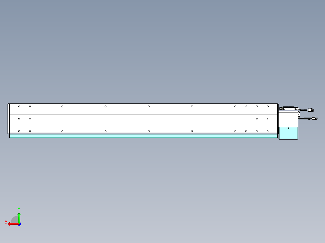 威洛博VBC同步带传动一无尘环境VBC14-L45-S950-BLU-ZP75-C3后视图