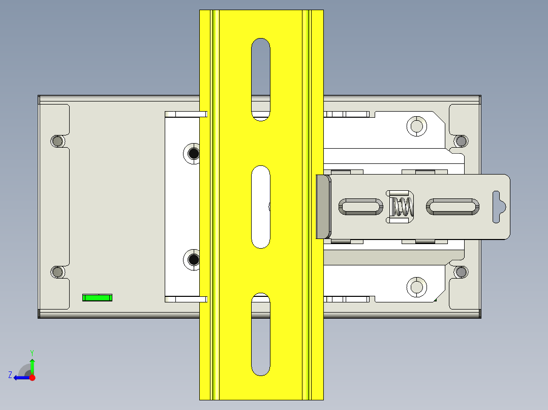 明纬DBUF和DUPS系列开关电源合集轨道式右视图