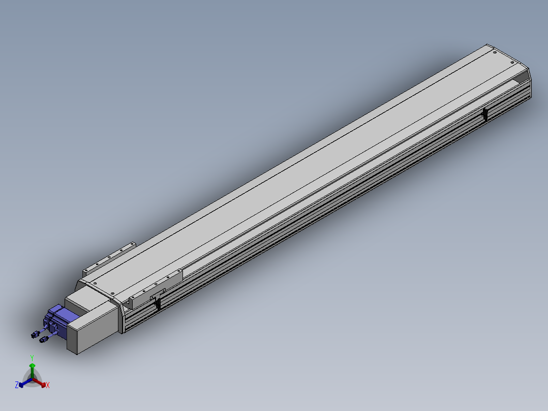 精密模组MT220-L150-1500-R-M75-C4正等轴测图