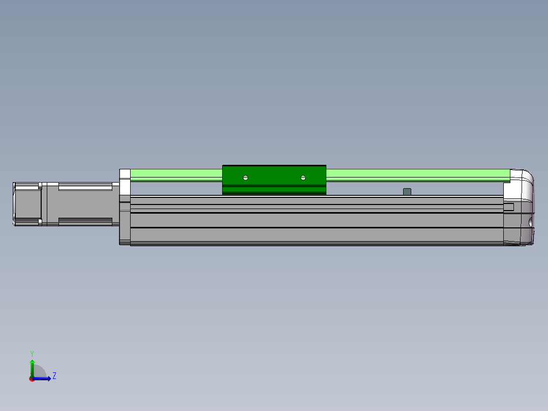 MTH丝杆半封闭模组MTH12-BC-P100W左视图
