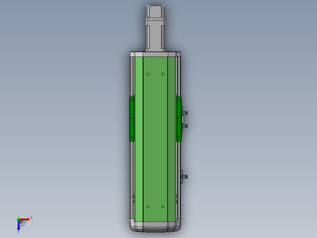 MTH丝杆半封闭模组MTH12-BC-P100W俯视图