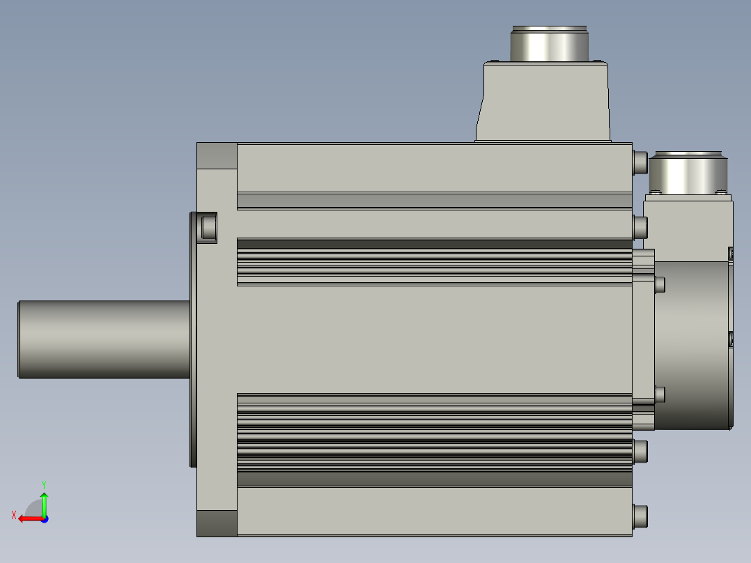 5000W MHME伺服马达后视图