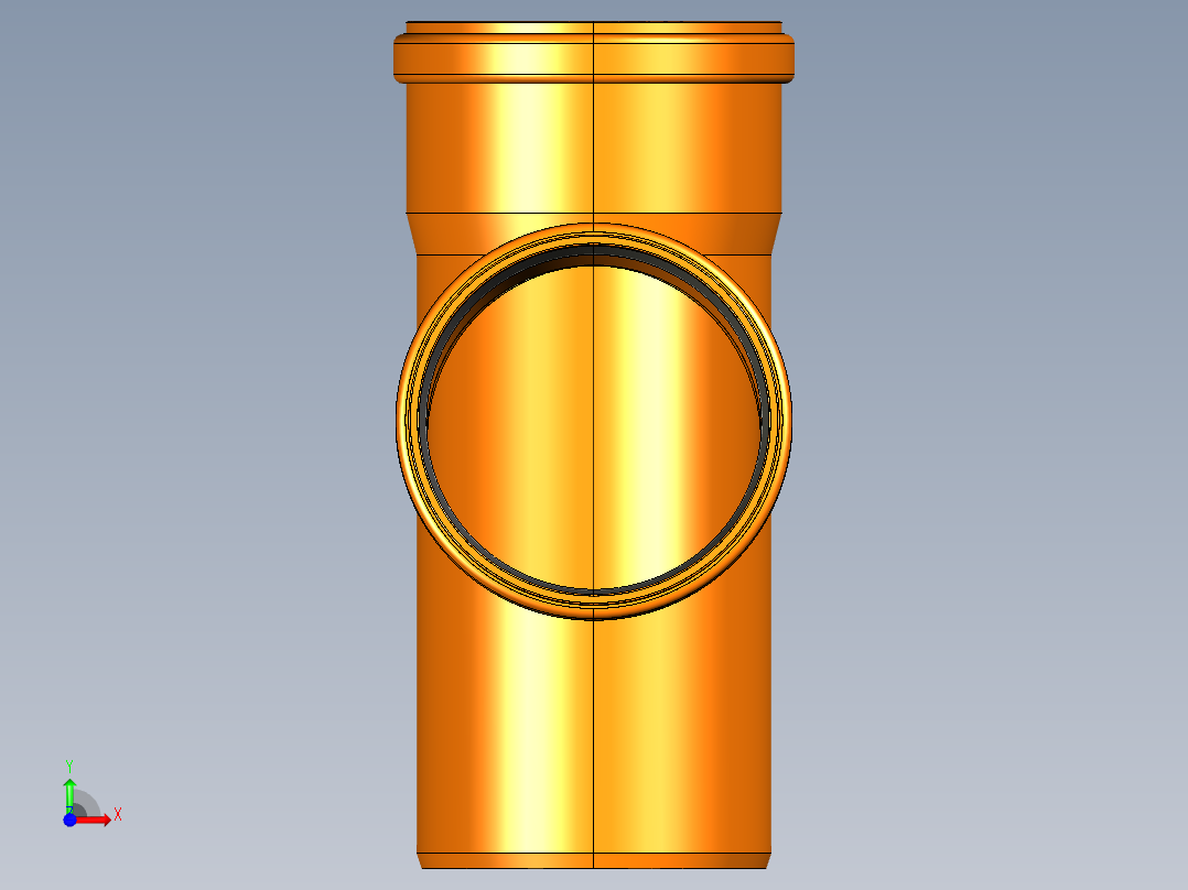dn110管接头2前视图