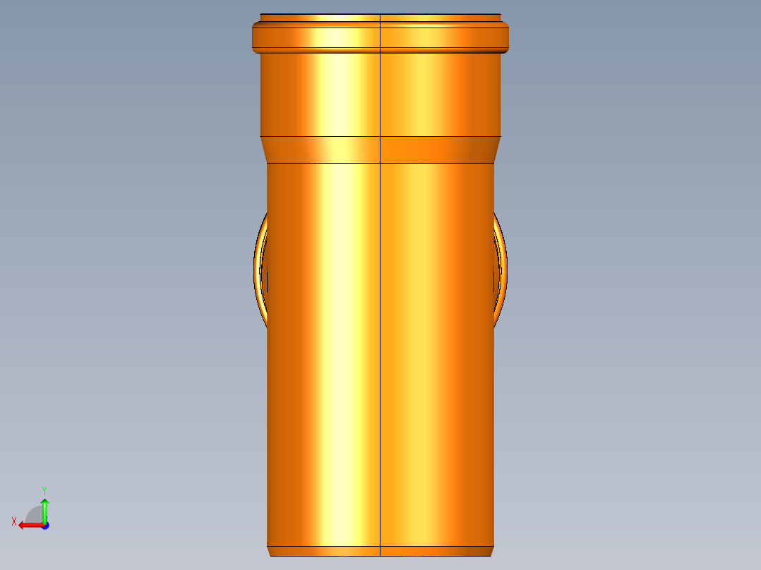 dn110管接头2后视图