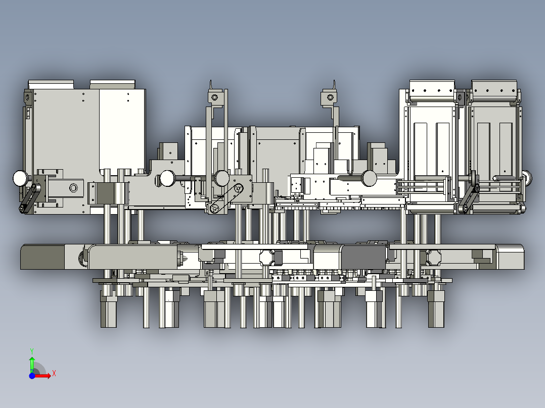 包装食品装配机前视图