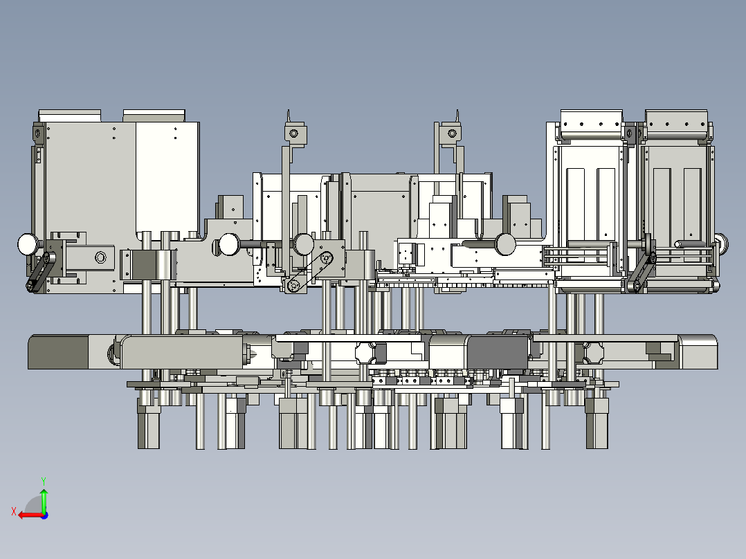 包装食品装配机后视图