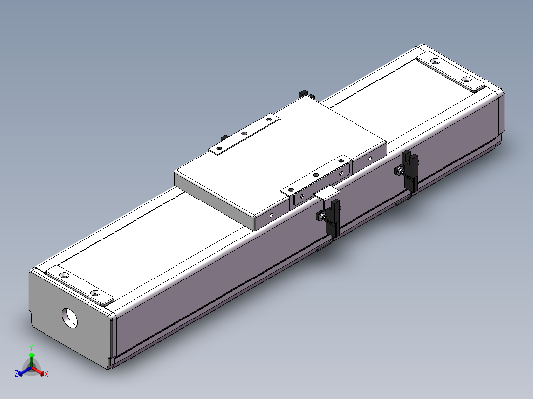 精密模组MC120-L05-100-M-M10-C4正等轴测图