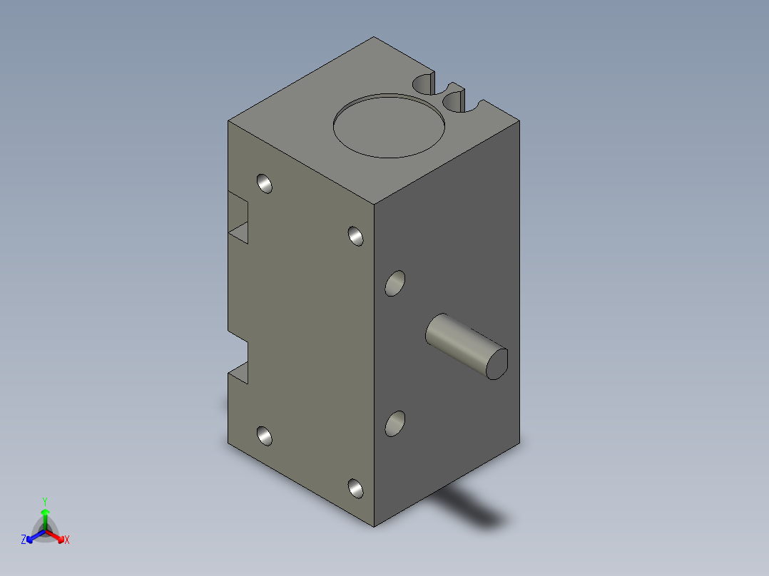 旋转气爪PRD12-60正等轴测图