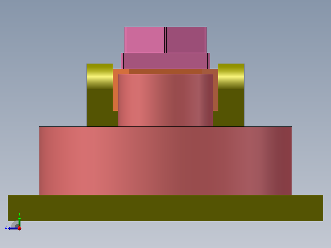 螺杆锁紧机构右视图
