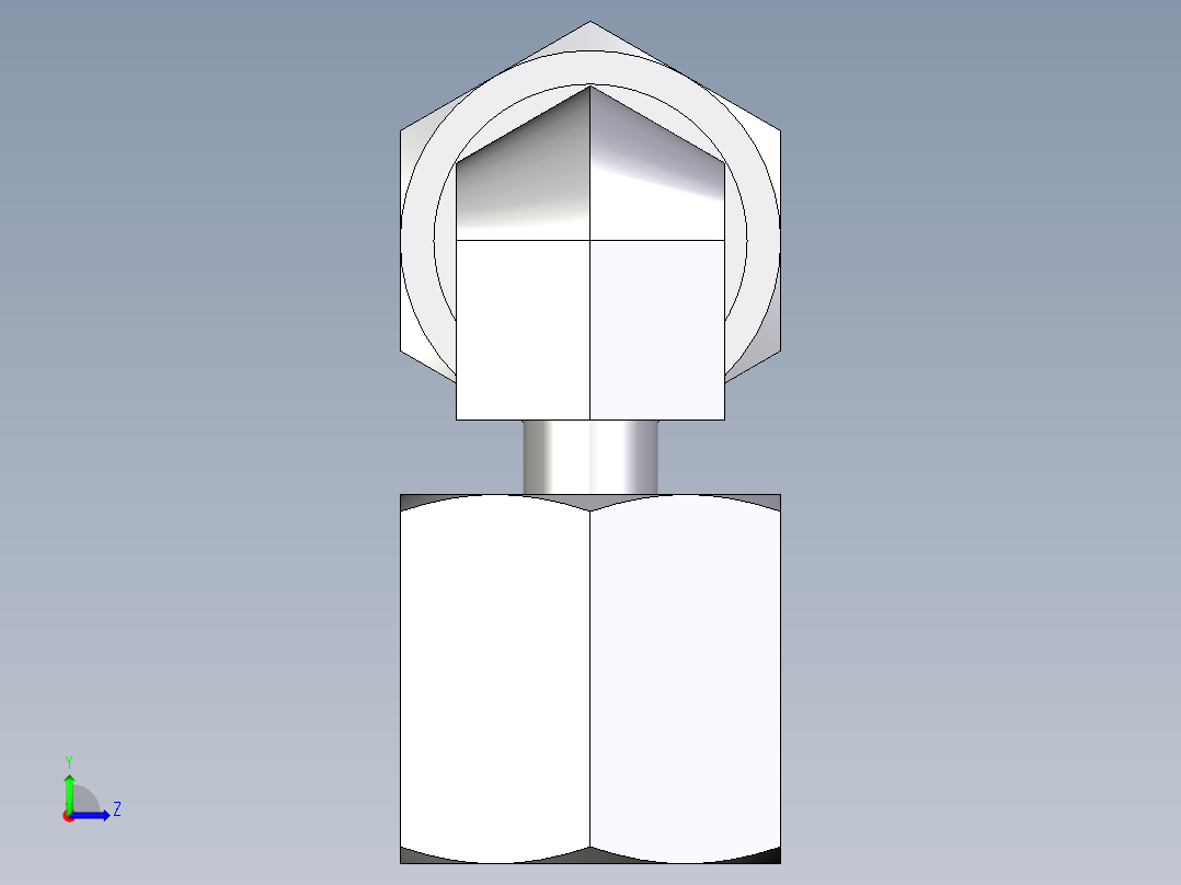 卡套式工业通用硬管接头EO_Standpipe_elbow_EVW06S71左视图