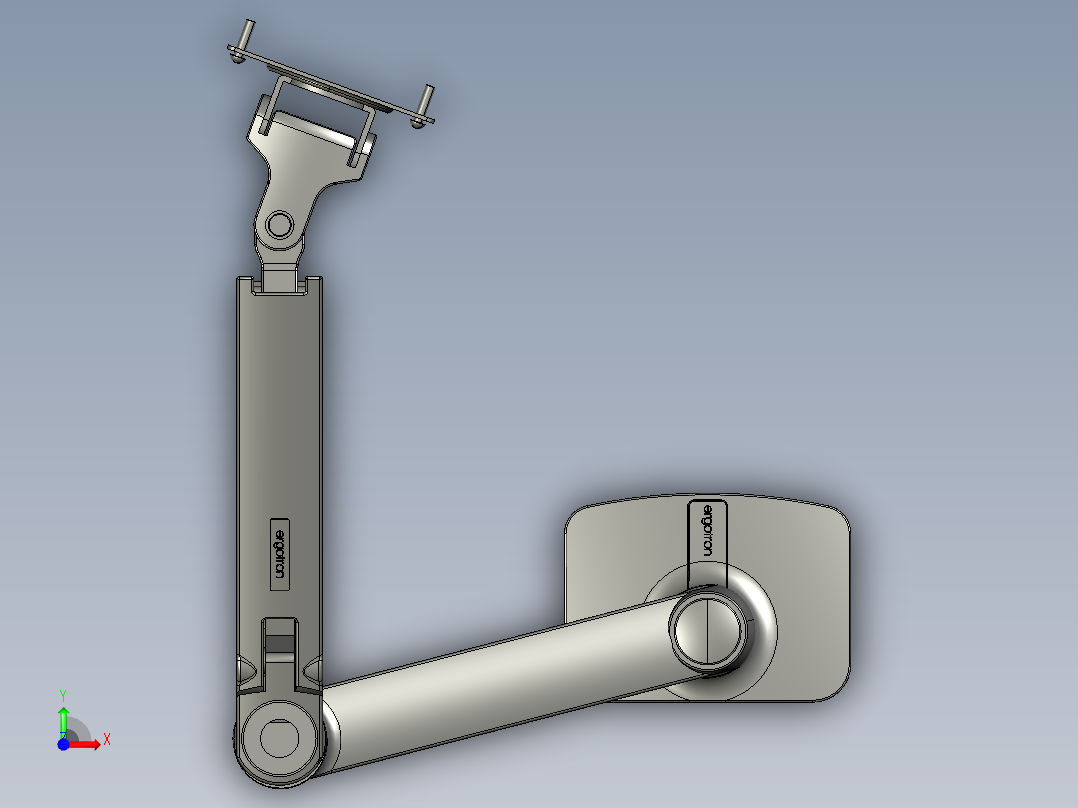 台式监护仪支架前视图